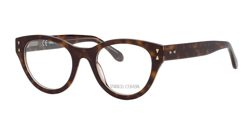 Enrico Coveri Okulary korekcyjne ECV106 damskie okulary okrągłe oprawki, Ma