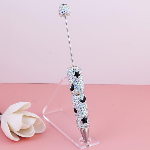 NANZU 2pcs de 15 cm de Forma de Estrella, bolígrafos holográficos a Granel, bolígrafos de artesanía para Cuentas, bolígrafos de Tinta Negra, elaborar