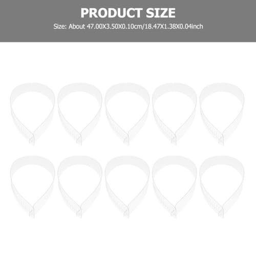 Tiras de plástico para cuello de camisa en PVC premium ajustable 2