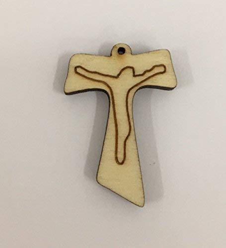 30 PEZZI Tao Croce in legno BOMBONIERA COMUNIONE