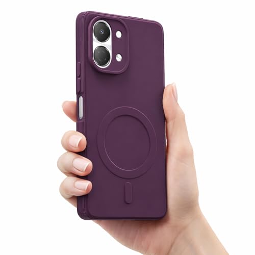 Image of Back Cover Tecno Spark Go 3 4G | MagFit Ring Design (Non-Magnetic) | Shockproof Case | Anti-Slip Grip | Raised Camera Edges | Slim Protective Case for Tecno Spark Go 3 4G (Purple)