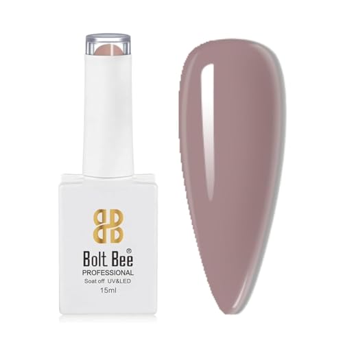 Image of Bolt Bee Brown Color Gel Nail Polish Soak Off UV Gel DIY at Home Manicure Salon Nail Art (8, 15ml)