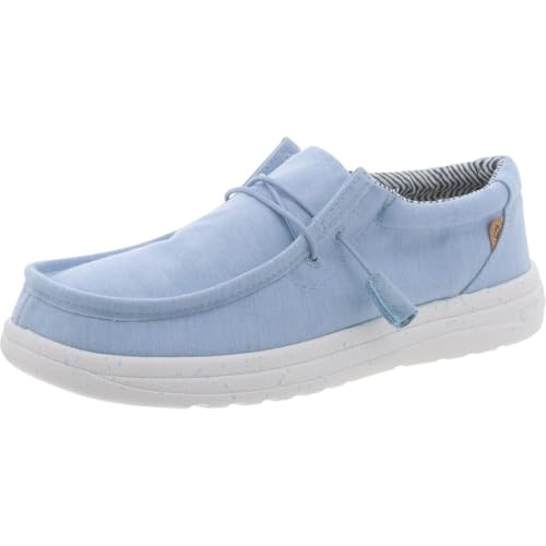 Image of Lamo Footwear Women's Paula Breeze Casual Shoes Moc Toe Blue 9 M