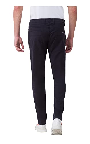 Image of Spykar Men's Mid Rise Slim Casual Pants