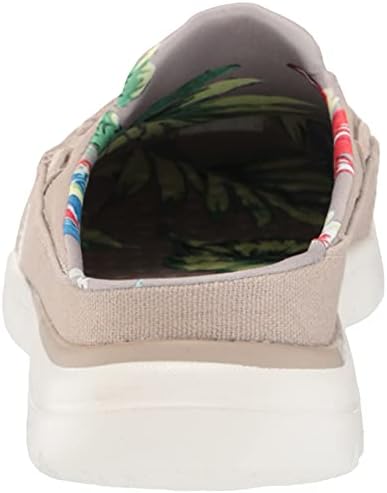Skechers womens On-the-go Flex Canvas Mule Boat Shoe, Taupe, 5.5 US | Image 2