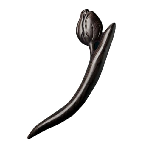 TOGEVAL 黒檀かんざし ヘアツール ピン 女性用髪箸 髪のお手入れスティッ