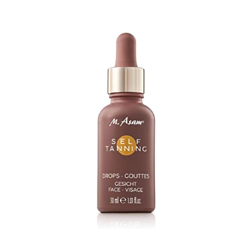 M. Asam SUN Self Tanning Drops (1.01 Fl Oz), Liquid Self-tanning Concentrate With Dropper To Mix With Face Care
