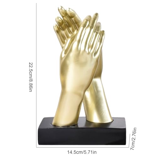 Statue High Five en résine moderne et sculptée à la main pour décoration chic