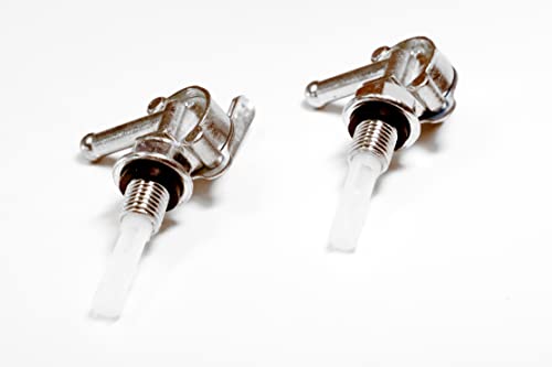 Holzer 2x Benzinhahn für diverse Stromerzeuger und Benzin Motoren, M10 × 1,25