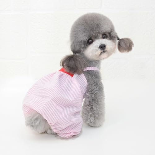 Pantalones con tirantes para perro Pink M BESPORTBLE miniatura 7