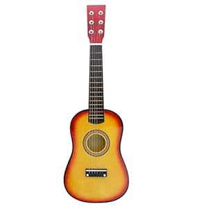 Generic Concert Ukulele for Kids Beginners, Wooden Mini Acoustic Guitar 6- String Hawaii Guitar, Mahogany Wood Small Practice Guitar, Orange, 58.7X18.8X5.9CM (PUCXEP56N34X339180)