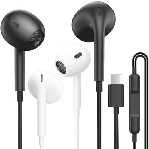 AIFEIMEI USB C�w�b�h�t�H�� 2�p�b�N �g�ѓd�b�p 17/16/15 Pro Max Plus Type C �C���z�� �}�C�N&�����[�g�m�C�Y�L�����Z�����O�C���z���t��
