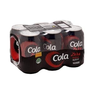 Refresco cola Hacendado Zero azúcar 6 latas x 330 ml Pack 2