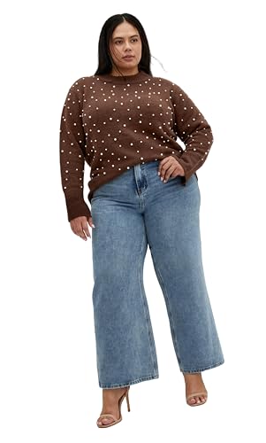 City Chic Women's Plus Size Sweater - Pearl Gate