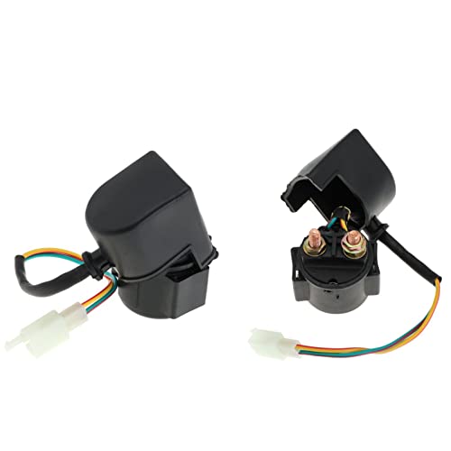 Solenoid Starter Relay For 4 Stroke Gy6 Engine 50Cc 70Cc 90Cc 100Cc 110Cc 125Cc 150Cc 200Cc 250Cc For Honda For Can-Am For Polaris For Suzuki For Arctic Atv Quad Scooter Go Kart Chopper Dirt Bike #TOP6