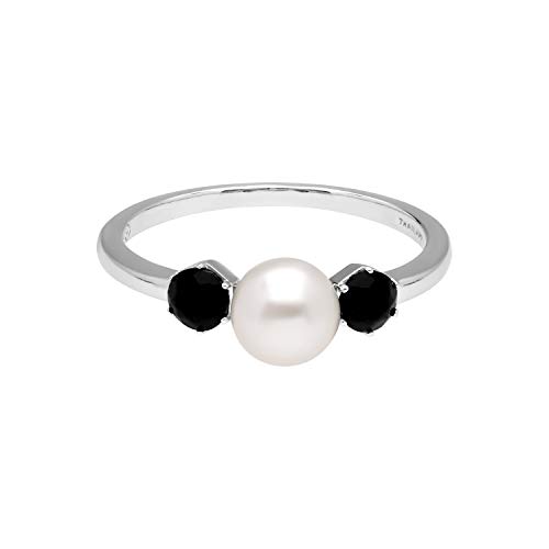 Image of Gemondo USA Pearl & Black Onyx Sterling Silver Ring