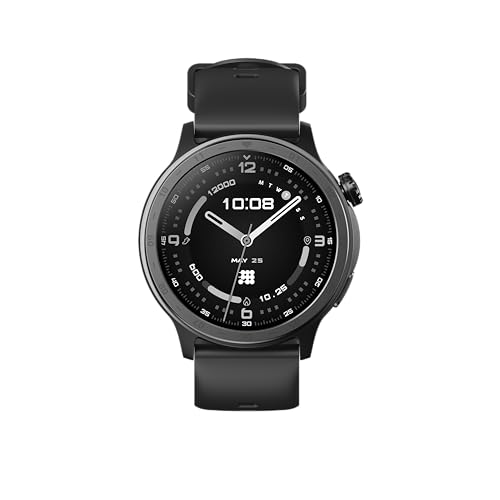 Cubitt Aura 2 Smartwatch 1.43 AMOLED Phone-Connected GPS VITA AI Assistant AI Coach Readiness & Sleep Scores 100+ Sports Modes 3ATM Water Resistant Up to 8-Day Battery Obsidian Black