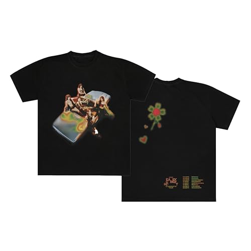 Flower Tour Tee, Black, X-Large