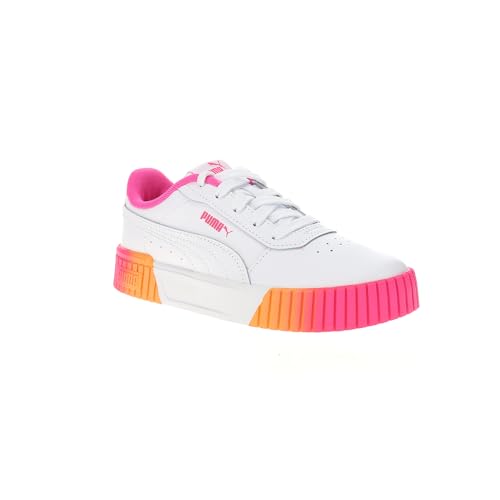 PUMA Toddler Boys Carina 2.0 Fade Popsicle Lace Up Sneakers Shoes Casual - White2
