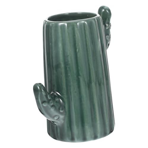 Soporte cerámico de hámster para botellas de agua con base estable de cactus 2