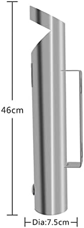 Outdoor Wall-Mounted Stainless Steel Cigarette Butt Receptacle - Durable, Weather-Resistant Disposal Container for Cigarette Waste, Ideal for Patios, Parks, and Public Spaces