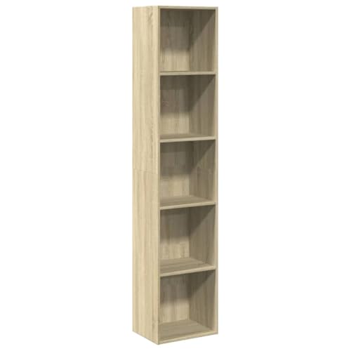 vidaXL Bibliothèque chêne Sonoma 40x30x189 cm Bois d'ingénierie, étagère, étagère à Livres, Support de Livre, Armoire de Rangement