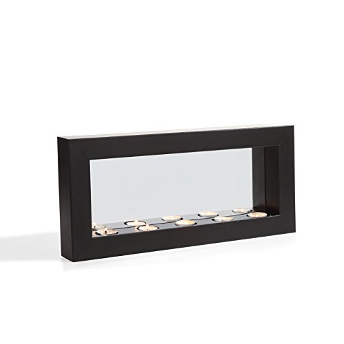 Danya B? Horizontal Mirror Tealight Candle Sconce with Metal Frame