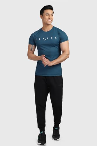 Image of FUAARK Men's Round Neck Slim fit Gym & Active wear Sports T-Shirt for Workout & Casual Wear