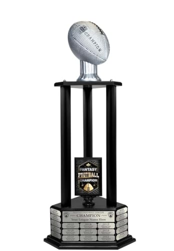 Image of TrophySmack 19-Year Perpetual Fantasy Football Trophy, Custom Engraved