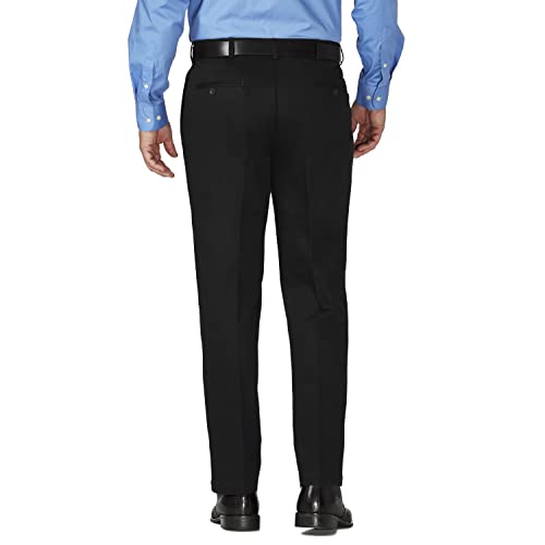 Haggar Men's Work to Weekend Hidden Expandable Waist Classic Fit Pleated Front Pant3