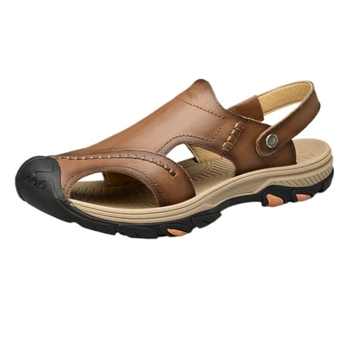 Outdoor Leather Sandals Men's Dual-use Beach Shoes Breathable Casual Shoes