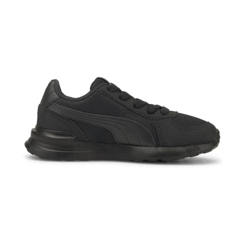 PUMA Puma Unisex-Child, Graviton Alternate Closure, Puma Black-Puma Black-Dark Shadow, Little Kid, 11