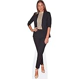 Claudia Martin (Black Suit) Pappaufsteller lebensgross