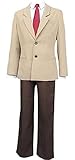 MengXin Anime DEATH NOTE L Yagami Light Cosplay Costume Outfit Halloween Uniform Customize (Small)
