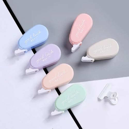 Loopunk Mini Correction Tape Correction Rollers Pocket Correction Tape 6 Pack Multicolor Elegant Unisex Fantasy 3mm 0.09kg Water Based Writing Correction Correction Tape - Image 3