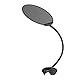 Mikrofon-Pop-Filter, Faltbarer Metall-Mikrofon-Pop-Filter-Schutz, mit Einem Flexiblen 360-Grad-Schwanenhals-Clip, für Studio-Chat-Aufnahmen