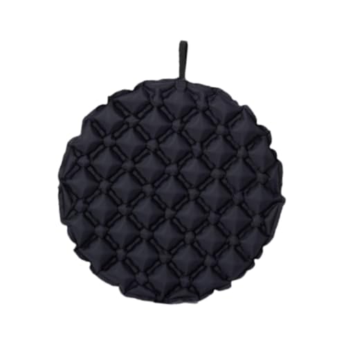 Menolana Inflatable Seat Cushion Sit Mat Pad Portable Office Chair Pad for Stadium Airplane Outdoor Sports Boating Picnics, Black