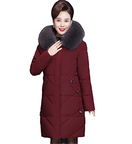 Veste d'hiver à capuche en duvet de canard premium pour mère