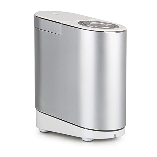Zen’Arôme Diffuseur d’Huile Essentielle par Nébulisation à Froid Effisens, Diffusion Directe du Flacon (5ml à 30 ML) + Pratique, Diffusion Personnalisable, Design Résistant et Compact en Métal Brossé