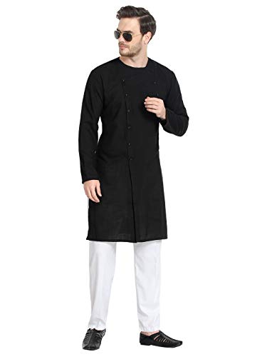 Image of Leriya Fashion Men's Slub Cotton pathan Suit Kurta