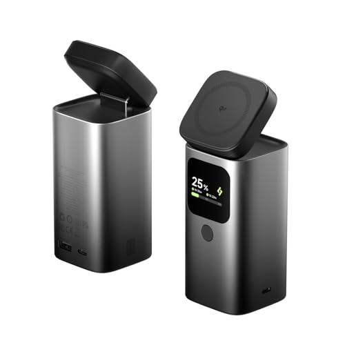 Image of sharge Magsafe Charger Stand 100W USB C Charging Station, 4-in-1 GaN Desktop Charger with Qi2 15W Wireless Charging for iPhone 17 /16 /15 MacBook Air, AirPods