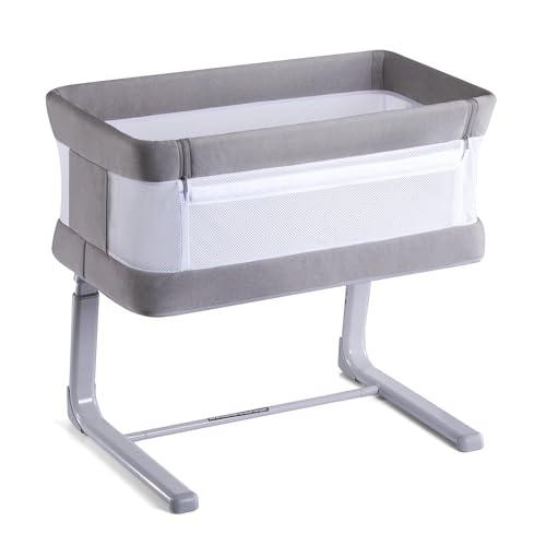 VaVaSoo Electric Bassinet for Newborns 3-Speed Rocking Breathable Mesh