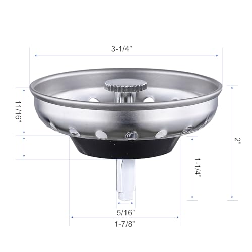 Colador para fregadero 2 unidades acero inoxidable miniatura 6
