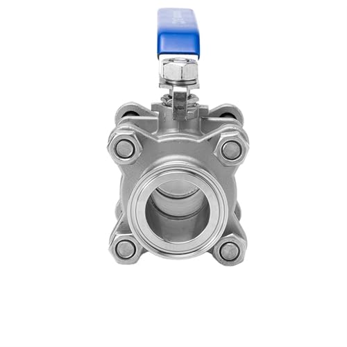 Robinet à boisseau sphérique 3 pièces inox 304 DN40 raccord rapide pour tuyauterie - 4