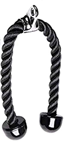 Xihaoer Cuerda de tríceps, cordón de nailon para tríceps, tríceps, tríceps de ejercicio, bíceps, espalda, hombro (negro) Cover