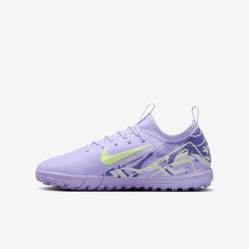 Nike United Jr. Mercurial Vapor 16 Academy Big Kids' TF Low-Top Soccer Shoes (HF1589-500, Purple Agate/Barely Volt)4
