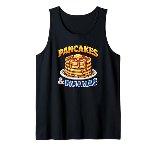 Panqueques Y Pijamas Amor Panqueques De Desayuno Camiseta sin Mangas