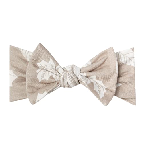 Image of Copper Pearl Baby Bows: Soft and Stretchy Headbands for Baby Girls, Newborn and Toddler Hair Bows and Accessories, Stylish Bow Headband, Oak