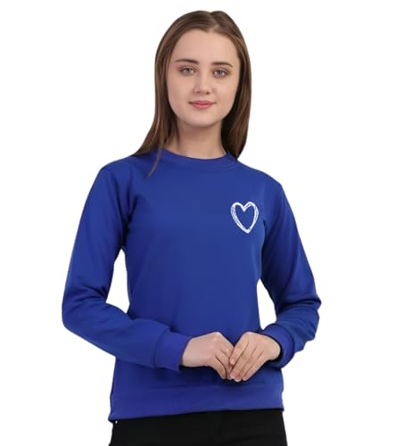 Image of CALM DOWN Round Neck Printed Women Sweatshirt