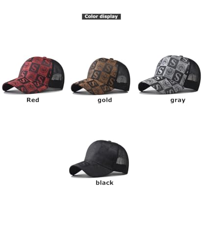 Gorra de algodón tipo trucker con parche a cuadros miniatura 3